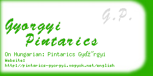 gyorgyi pintarics business card